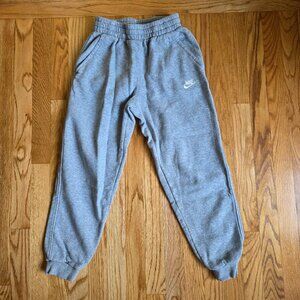 NIKE Boy's Joggers | Large | Grey Sweat Pants Pockets Lounge Sports